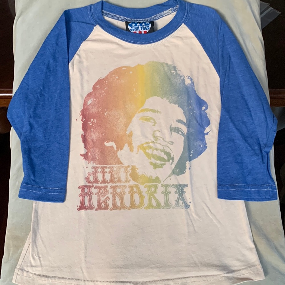 Junk Food Jimi Hendrix t shirt 🌟 Bold As Love Jersey style Tee